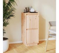 WIFESE Credenza Mobile Cucina Armadietti Salvaspazio Mobiletto Multiuso Mobile Soggiorno Mobili Soggiorno Credenza Cucina Mobiletto Cucina 31,5x34x75 cm in Legno Massello di Pino