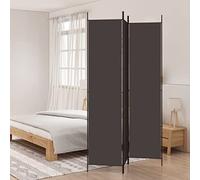 WIFESE Paravento a 3 Pannelli Marrone 150x220 cm in Tessuto Divisore per Ambienti Spazio Privato Proteggere Privacy Parete di Fondo Paravento Separe Camera da Letto Ufficio Facile da Riporre