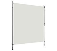 WIFESE Tenda a rullo per esterni, 200 x 270 cm, oscurante, senza fori, per esterni, protezione dalla privacy, funzionamento a manovella, per balcone, terrazza, veranda o pergola