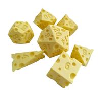 Wiffe 7 Pz/Pacco Plastica Multi-Lato Dimensioni Numero Digitale Dadi per Bambini Giocattolo Educativo Gioco da Tavolo Dadi Poliedrici Set Gioco Ruolo