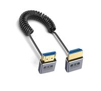Wiffe 8K60Hz 2.1 Cavo 48Gbps Trasmissione Veloce 70CM, Su e giù | Cavo di prolunga a spirale per un uso prolungato in teatro e giochi con trasmissione rapida stabile