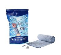 Wiffe Bendaggio elastico per ghiaccio, 10 cm x 3,2 m, benda rinfrescante in cotone per corsa, basket, lesioni, rigenerazione muscolare, avvolgimento del ghiaccio, contratto freddo