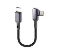 Wiffe Cavo da tipo C a tipo C 100 W ad alimentazione rapida, tipo c da | Cavo in nylon intrecciato ad angolo di 90 gradi verso il basso, per cellulari, tablet, batterie, computer portatili