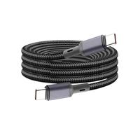 Wiffe Cavo da tipo C a tipo C 100W Fast Power, doppio tipo c I 5M | Cavo in nylon intrecciato ad angolo di 90 gradi verso il basso, per cellulari, tablet, batterie, computer portatili