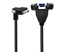 Wiffe Cavo prolunga per Accesso Pannello, C Just Bent Double s | Connettore da tipo C a USB 3.0 femmina velocità per l ' utilizzo della configurazione del routing del