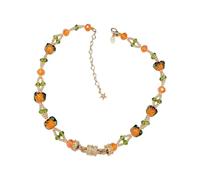 Wiffe Ciondolo frutta vegetariana con perline colorate con decorazioni abbaglianti e chiusura facile per donne e collana frutta verdura dei cartoni animati