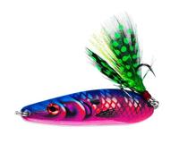 Wiffe Cucchiaio da Lancio Esche Occhi Stampa Esche simulate Vibrazioni Cucchiaio affondante Esche da Pesca per Acqua salata Occhi d ' Acqua Stampa simulata