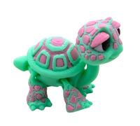 Wiffe Figurine animali realistiche tartarughe, Light green powder | Statuette tartaruga realistiche da collezione, animale articolato con giunto flessibile con giunti articolati
