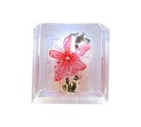 Wiffe Keycap epossidico traslucido con altezza 1PC dell'OEM del fiore secco | Con fiori conservati, copritasti decorativi in resina epossidica traslucida con fiore secco per tastiere meccaniche
