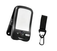 Wiffe Luce a clip impermeabile, multiuso, energia solare, colore nero | Due modi di ricarica per l'uso di backup, impermeabile, ricarica USB, robusta struttura in ABS, opzioni di montaggio