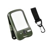 Wiffe Luce a clip impermeabile, multiuso, energia solare, verde militare | Due modi di ricarica per l'uso di backup, impermeabile, ricarica USB, robusta struttura in ABS, opzioni di montaggio