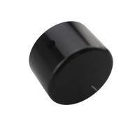 Wiffe Manopola in alluminio antiscivolo, facile da ruotare, colore nero