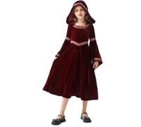 Wiffe Mystical Courts - Vestito con cappuccio per bambini a tema | Elegante vestito per bambini di Halloween con cappuccio, abbigliamento cortese per ragazzi e ragazze, adatto per bambini