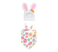 Wiffe Set di abbigliamento per oche pasquali con sciarpa e cappello | Oche in peluche per feste, divertimento in famiglia e decorazione per la casa, feste festive e decorazioni pasquali