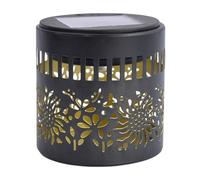 Wiffe Unique - Luci solari in metallo con proiezione di ombre floreali | Lampada solare portatile impermeabile all'aperto del fiore per l'illuminazione della decorazione del sentiero del cortile del
