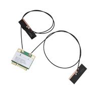 WiFi 7 Wireless Card, Dual Band 802.11ax Mini PCI-E WiFi Adattatore di Rete, BT5.4 2.4GHz 574MBPS 5GHz 2,4 Gbps 6GHz 5800MBPS per Laptop 10/11 per PC (con antenna)