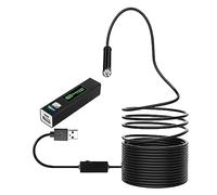 WIFI 8MM 2/5/10m Endoscopio Semi-Rigido Rilevamento Auto Ispezione Periscopio Snake Video Macchina Fotografica Flessibile Telecamera Ispezione Professionale(10m,1200P-hard cable)