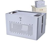 Wifi Box Hider - Organizer a doppio strato con avvolgicavo traspirante | Soluzione per la gestione dei cavi per l'home office, modulo di occultamento del cablaggio per l'intrattenimento desktop multid