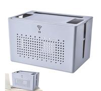 Wifi Box Hider - Supporto per cavi, design elegante e minimalista, struttura in robusta, raffreddamento ad aria aperta, portatile e leggero | Correttore per router, gestione dei cavi da scriv