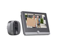 WiFi Citofono Videocamera Occhietto Portone con 1080P 2 4GHz APP Rilevamento Movimento Audio Bidirezionale Batteria Integrata