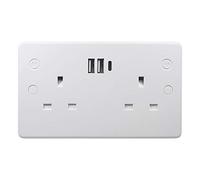 WiFi Connekt Smart Socket con 18 watt Tipo C vera porta di ricarica veloce adattiva. include veloce ricarica multi adattatore cavo del valore di £9.99 27-3054/SMART