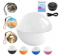 WiFi Crystal Ball - 3D Video Photo Memory Sphere, 2.7" Upgraded Crystal Ball Video Player,Personalized LED Photo & Video Sphere,Uploadable Videos & Photos,for Anniversary Xmas (White)