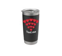 Wifi cuori testo me Bicchiere termico in acciaio inox doppia parete