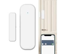 WiFi Door Sensor, Smart Doors Detector, 2.7x1.2x0.6 Inches Automation Magnetic Sensor, APP Remote Notification Alert, Indoor Security Equipment for Bedroom, Living Room, Office, and Home Use