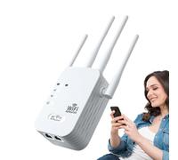 Wifi Extender, WiFi Extender Signal Booster, 1200 MBPS Extender WiFi più forte, 4 Port Doppio banda ad alta velocità 5 GHz/2,4 GHz Router, copertura più ampia che mai