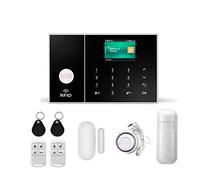 Wifi GSM Burglar Home Security Alarm System Kit Wireless Alarming Tuya SmartLife App supporta il rivelatore cablato wireless Installazione rapida(PG108-4G-G)