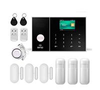 Wifi GSM Burglar Home Security Alarm System Kit Wireless Alarming Tuya SmartLife App supporta il rivelatore cablato wireless Installazione rapida(PG108-4G-I)