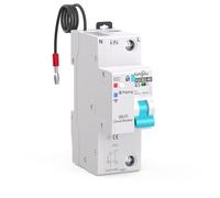 WIFI Intelligent 1P Mini interruttore circuito con monitoraggio dell'energia, controllato da Tuya/Smart Life APP DIY TONGOU (regolabile 1P 1-63A) (1P)