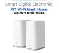 WiFi Mesh Dual Band Gigabit kit Sistema Wireless Copertura totale 200mq
