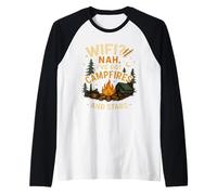 WiFi Nah ho falò e stelle disconnettere off-grid Maglia con Maniche Raglan