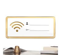 Wifi Password Sign for Home - Acrylic 20 x 8 x 0,3 cm High Transparency Display with Wear Resistant | Decorative WIFI Information Sign for Apartment Dormitory Business Room Reception Area