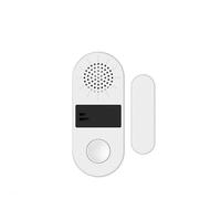 WiFi per ZIGBEE Sensore per porte e finestre con allarme acustico e luminoso, 130 dB, 24 G wireless, ABS, alimentato a batteria AAA, compatibile con TUYA Smart Home, per monitoraggio della sicurezza