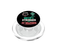 WiFi Piu Forte Della Mia Volonta Humor Tech PopSockets PopGrip per MagSafe