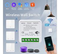 Wifi RF 433 MHz Smart Switch Tuya Smart Life Alexa Google Alice Modulo pannello a parete wireless remoto con controllo vocale per illuminazione a LED