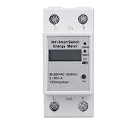 WIFI Smart Energy Meter Contatore di Elettricità per Uso Domestico Intelligente Display LCD per 1 Fase 2P Din Rail ZMAI-90 AC90-250V
