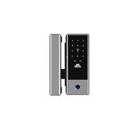 WIFI Smart Glass Door Lock Telecomando Password temporanea Fingerprint IC M1 Card PassCode Sblocco chiave in metallo magnetico (Colore: 2 porte laterali senza telaio-05)