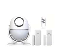 Wifi Smart Home Security di allarme 120dB Funziona con RF433 Rilevatore PIR Sensore porta Life App Antifurto Semplice Sicuro(KIT 2)