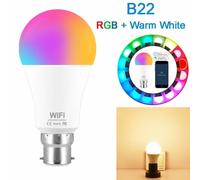 Wifi Smart LED RGB Lampadina 15W Regolabile Alexa Google Casa Control Smartphone