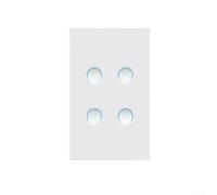 WiFi Smart Light Switch Timer Funzione App Control(4) | Supporto protocollo materiale, per controllo vocale tramite per Alexa, pannello touch in vetro, gestione remota delle app