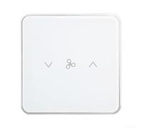 WiFi Smart ventilatore da soffitto interruttore 5 velocità controllo vocale | 5 velocità regolabili, flusso d'aria ideale, telecomando app, compatibile con alexa, clima confortevole