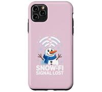 WiFi Snow-Fi Signal Lost Funny winter pun apparel Snowman Custodia per iPhone 11 Pro Max