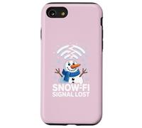 WiFi Snow-Fi Signal Lost Funny winter pun apparel Snowman Custodia per iPhone SE (2020) / 7/8