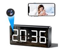 Wifi Telecamera Spia Orologio 4K HD Telecamera Nascosta Senza Fili Wifi Telecamera di Sorveglianza Visione Notturna e Rilevamento Movimenti 170 Angolo Microcamere Spia Videocamera di Sorveglianza
