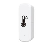 WIFI Temperature, Humidity Sensor, Wireless Smart Hygrometer, White, Remote Monitoring Device, High Precision Digital Display, for Home, Greenhouse, Storage, Indoor Use