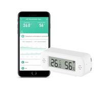 WiFi Thermometer Hygrometer Indoor: Smart Temperature Sensor, Digital Humidity Monitor with App and Data Logging, Compatible with Alexa, for Bedroom, Greenhouse, Cellar (1 pezzi)