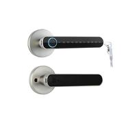 Wifi Tuya Maniglia For Porta Serratura Biometrica Impronta Digitale For Intelligente Serrature Password APP Elettrica For La Casa Facile Alta Sicurezza(3201siliver)